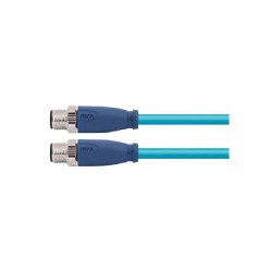 Connecteur mâle M12, 4 pol., codage D IP67, 4A, blindé